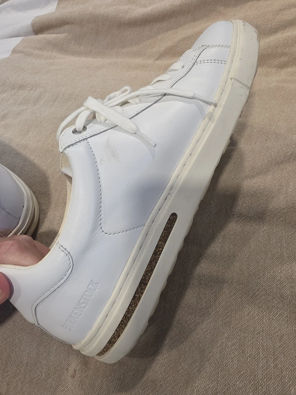Birkenstock Bend Low White Leather Sneakers